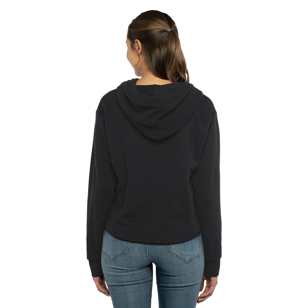 Next Level Women's Laguna Sueded Raw Edge Crop Hoodie - nl9384