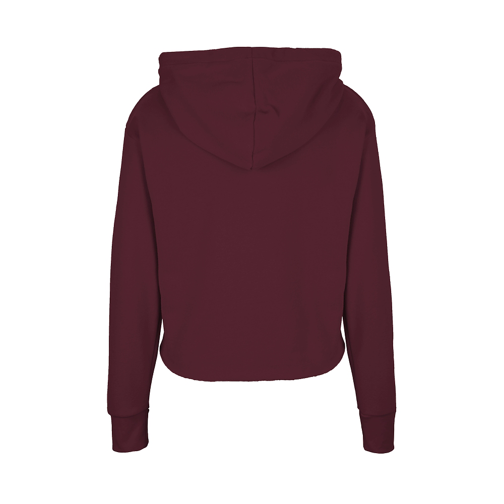 Next Level Women's Laguna Sueded Raw Edge Crop Hoodie - nl9384
