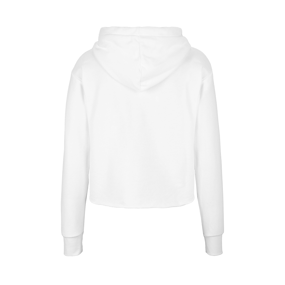 Next Level Women's Laguna Sueded Raw Edge Crop Hoodie - nl9384